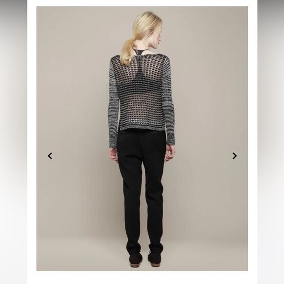HELMUT LANG Open Knit Marled Pullover - Picture 8 of 10
